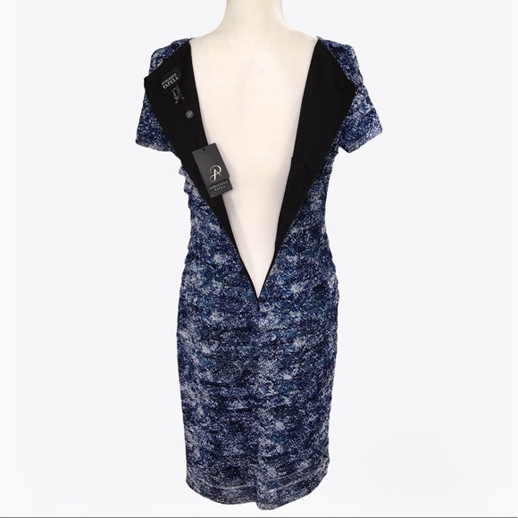 Adrianna Papell Ruffle Sheath Women’s Midi Dress - 6/8 - Picture 16 of 17